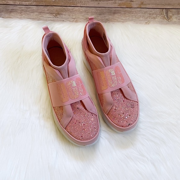 UGG Neutra Chunky Glitter Pink Glitter Sneakers - Picture 2 of 11